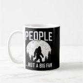 Funny Introvert Bigfoot People Not A Big Fan Dad J コーヒーマグカップ (左)
