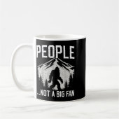 Funny Introvert Bigfoot People Not A Big Fan Dad J コーヒーマグカップ (左)
