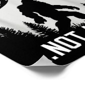 Funny Introvert Bigfoot People Not A Big Fan Dad J ポスター (角)