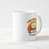 Funny Introvert Cat Mom Gift Women's  ジャンボコーヒーマグカップ (正面右)