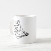 Funny Introvert Cat Mug – Too Tired To Care コーヒーマグカップ (正面左)