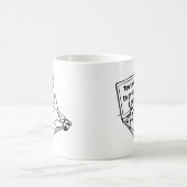 Funny Introvert Cat Mug – Too Tired To Care コーヒーマグカップ (中央)