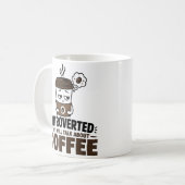 Funny Introvert Coffee Mug Anti Social Humor Gift  コーヒーマグカップ (正面左)