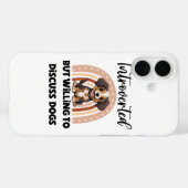 Funny Introvert Dog Lover Quote Case-Mate iPhoneケース (裏面 (横))