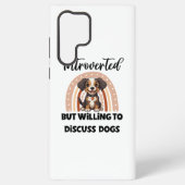 Funny Introvert Dog Lover Quote Samsung Galaxyケース (裏面)