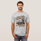 Funny Introvert Gardening And Cats Lover Quote Tシャツ (正面フル)