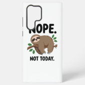 Funny Introvert Humor with a Lazy Sloth Samsung Galaxyケース (裏面)