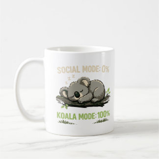 Funny Introvert Koala Coffee Mug コーヒーマグカップ