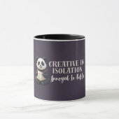 Funny Introvert Panda Mug – Creative in Isolation マグカップ (中央)
