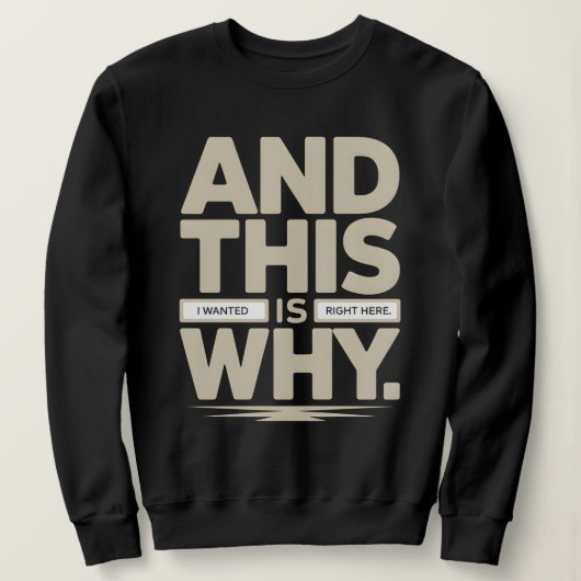 Funny Introvert Quote Shirt – sarcastic humor スウェットシャツ (デザイン正面)