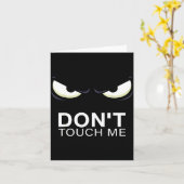 Funny Introvert Saying Evil Eye - Don't Touch Me B カード (黄色い花)