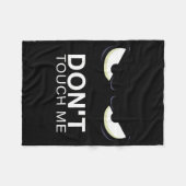 Funny Introvert Saying Evil Eye - Don't Touch Me B フリースブランケット (正面(横))