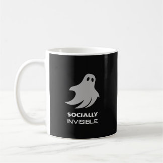Funny Introvert Spooky Ghost コーヒーマグカップ