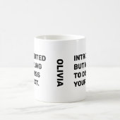 Funny Introverted But Willing To Discuss コーヒーマグカップ (中央)