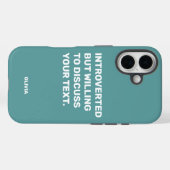 Funny Introverted But Willing To Discuss Case-Mate iPhoneケース (裏面 (横))