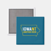 Funny Iowant Another Beer Iowa Beer Distressed  マグネット (正面/裏面)