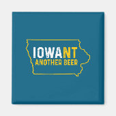 Funny Iowant Another Beer Iowa Beer Distressed  マグネット (正面)