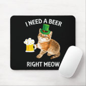 Funny Irish Beer Cat St Patricks Day Drinking With マウスパッド (マウス)