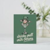 Funny Irish Drinking Buddy Party Card シーズンカード (スタンド正面)