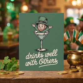 Funny Irish Drinking Buddy Party Card シーズンカード