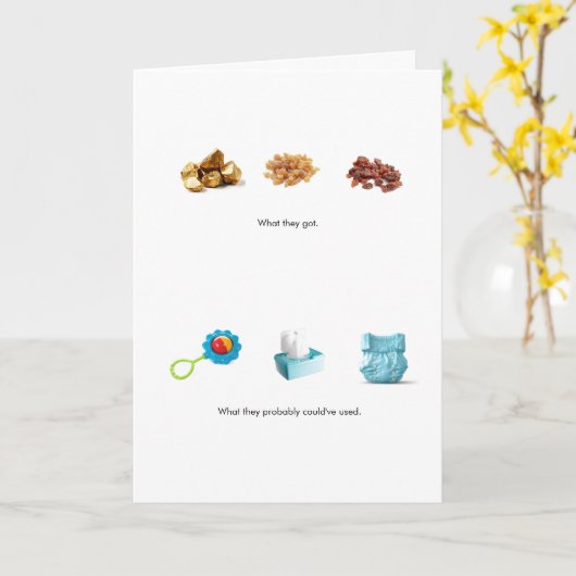 Funny Irreverent Magi Gifts カード (黄色い花)