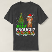 Funny Is This Jolly Enough Santa Cockapoo Dog Chri Tシャツ (デザイン正面)