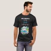 Funny Island Beach Birthday Cruise Ship Tシャツ (正面フル)