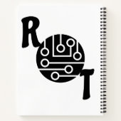 Funny IT Tech Humour loading Pop Art ノートブック (裏面)