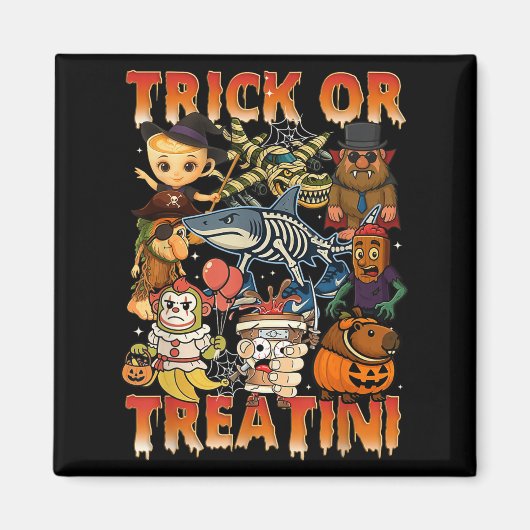 Funny Italian Brain Rot Italian Brainrot Halloween マグネット (正面)