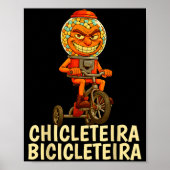 Funny Italian Brainrot Kids Meme Chicleteira Bicic ポスター (正面)