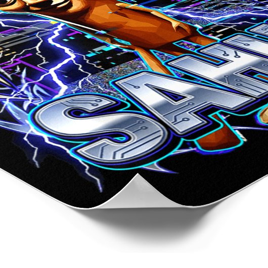 Funny Italian Brainrot Tung Tung Tung Sahur  ポスター (角)