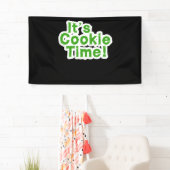 Funny Its Cookie Time Scouts Girl Kids Scouting Mo 横断幕 (インサイチュ)