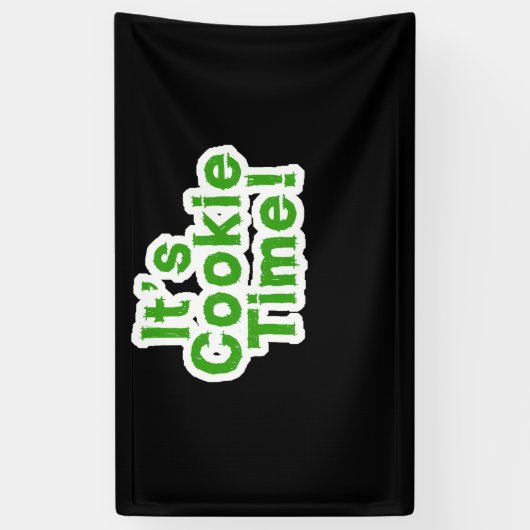 Funny Its Cookie Time Scouts Girl Kids Scouting Mo 横断幕 (縦)