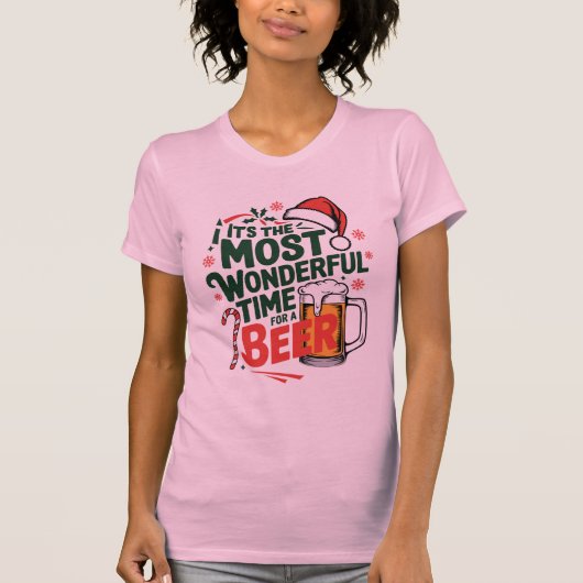Funny "It's the Most Wonderful Time for a Beer" T- Tシャツ (正面)