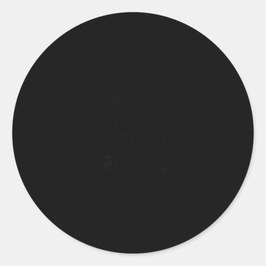 Funny Ity Trauma Resnse Sitive Ptsd Humor  ラウンドシール (正面)