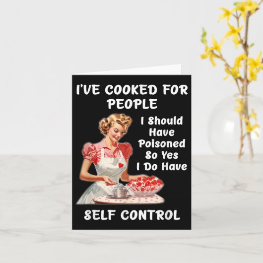 Funny I've Cooked For People I Should Have Isoned カード (黄色い花)