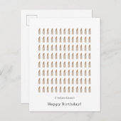Funny I've Lost Count Happy Birthday Candles Card ポストカード (正面/裏面)