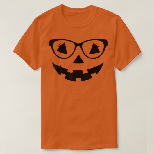 Funny Jack O Lantern Face Pumpkin Halloween Costum Tシャツ (デザイン正面)