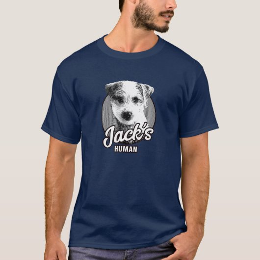 Funny Jack's Human Cute Dog Lover's Pet Tシャツ (正面)
