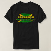 Funny Jamaica Flag Palm Summer soft  Tシャツ (デザイン正面)