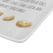 Funny Jane Austen Inspired Boiled Potato Quote カッティングボード (角)
