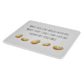 Funny Jane Austen Inspired Boiled Potato Quote カッティングボード (角)