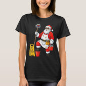 Funny Janitor Santa Christmas Graphic Cleaner Clea Tシャツ (正面)