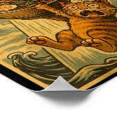 Funny Japanese Cat Ramen Ufo Anime Men Women Teens ポスター (角)