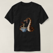 Funny Japanese Kawaii Ramen Snake Ball Python0 Tシャツ (デザイン正面)