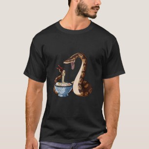 Funny Japanese Kawaii Ramen Snake Ball Python0 Tシャツ