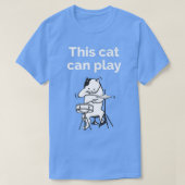 Funny Jazz Cat Drummer Tシャツ (デザイン正面)