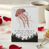 Funny Jellyfish Love Romance カード