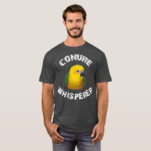 Funny Jenday Conure Apparel Conure Whisperer Tシャツ (正面フル)