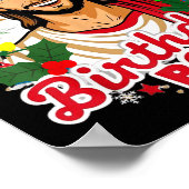 Funny Jesus Birthday Boy Christmas Xmas Holiday Ug ポスター (角)